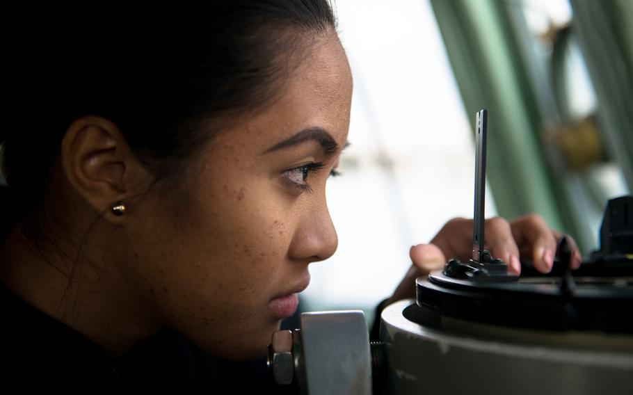 Ensign Regine Tugade-Watson, 23, who trained for the Olympics by sprinting across the deck of a warship on patrol in the Atlantic Ocean, is set to race the world’s fastest women in Japan.
