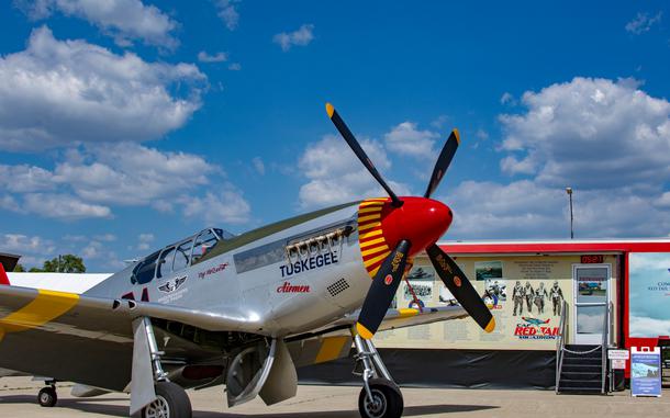 The Commemorative Air Force Rise Above Traveling Exhibit & P-51 “Mustang.” 