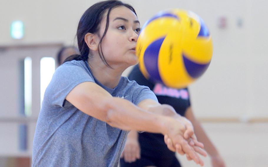 Haleigh Quinn is one of eight seniors on an upperclass-laden Matthew C. Perry volleyball team.