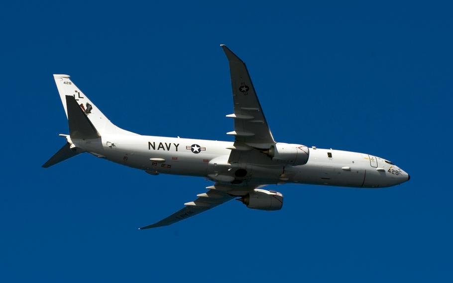 A P-8A Poseidon's primary function is anti-submarine and anti-surface warfare, along with intelligenace and surveillance.