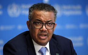 Tedros Adhanom Ghebreyesus, director general of the World Health Organization, speaks during a news conference on the COVID-19 coronavirus outbreak in Geneva, Switzerland, on March 2, 2020. MUST CREDIT: Bloomberg photo by Stefan Wermuth.