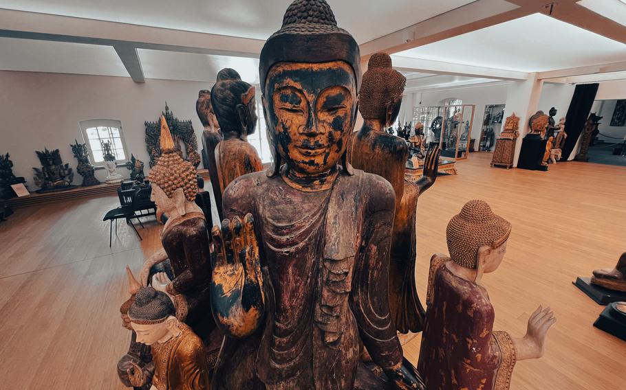 Hundreds of Buddhas of all sizes from Southeast Asia are on display in the main exhibition hall at the Buddha Museum in Traben-Trarbach, Germany, June 11, 2022. 