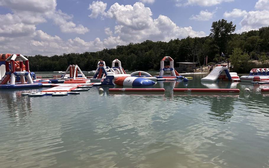 Pinta Beach's Aquafun Park is an inflatable obstacle course guests can tackle on the Raunheimer Waldsee. According to the park's website, this is the largest attraction of its kind in Germany. 