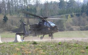 An AH-64D Apache Longbow helicopter gunship from the 3rd Battalion, 159th Attack Reconnaissance Battalion, 12th Combat Aviation Brigade, prepare for refueling operations during a training exercises at the forward arming and refueling point at the Oberdachstetten Local Training Area, Ansbach, Germany, April 22, 2013. (U.S. Army photo by Georgios Moumoulidis/Released)