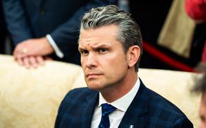 Defense Secretary Pete Hegseth in the Oval Office.