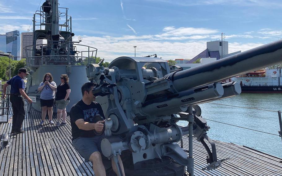 The U.S.S. Cod arrived in Erie, Pa., intact for its hull repairs. It has served as a floating museum in Cleveland, Ohio.