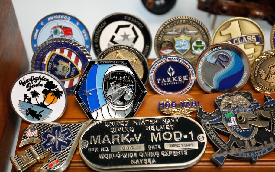 Joseph Dituri displays some memorabilia inside his Tampa office.