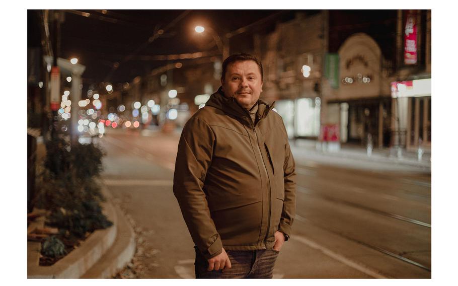 After Russia began bombing his homeland, Oleksii Martynenko fled Ukraine to Sweden then Canada and is now planning a return to Sweden. 
