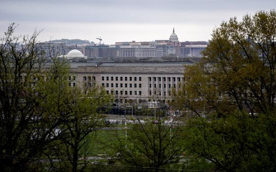 The Pentagon in Arlington, Va., on April 9, 2021. MUST CREDIT: Bloomberg photo by Stefani Reynolds.