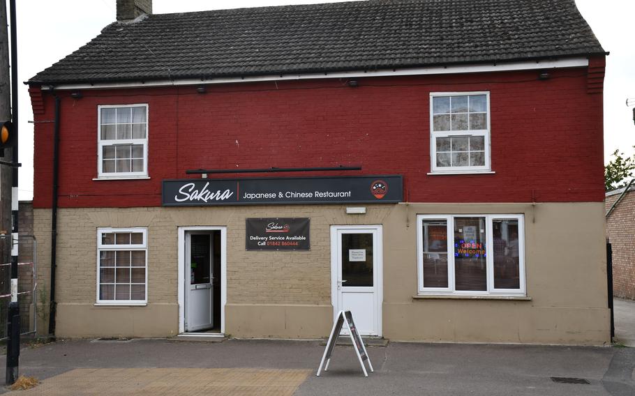 Sakura Japanese and Chinese Restaurant opened in 2018 in Lakenheath, England.  It has a very extensive menu.