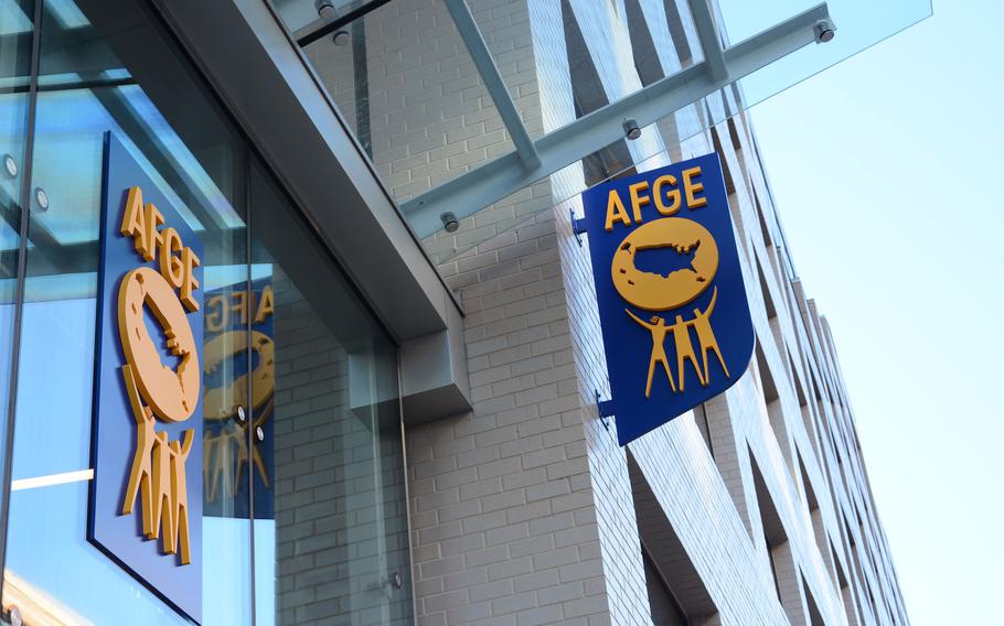 The headquarters of the American Federation of Government Employees in Washington, D.C. Nearly 400 Army and Air Force Exchange Service employees at sites in the Kaiserslautern Military Community in Germany have elected to join the union, marking the first of what is expected to be a series of elections aimed at expanding its representation in Europe.