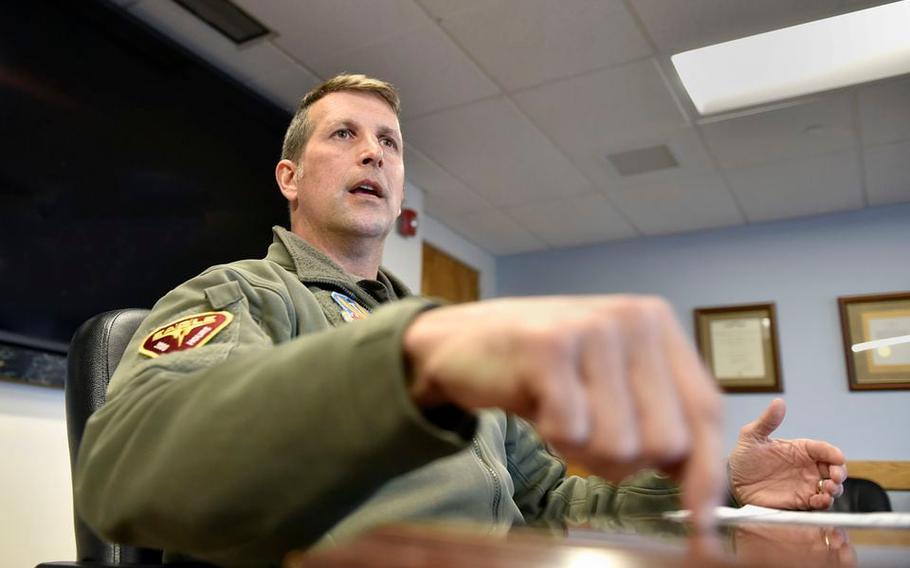 Col. David L. Halasi-Kun is wing commander of the 104th Fighter Wing at Barnes Air National Guard Base in Westfield, Mass. “The last thing we want to have is any perception that were trying to hide any information,” he said. 