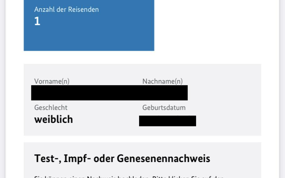 All air travelers arriving in Germany have to fill in a digital form and attach negative test results, proof that they are fully vaccinated or have recovered from COVID-19 and are allowed to travel. Fully vaccinated travelers and those who have recovered, including from the U.S., which is no longer considered a risk area for the coronavirus by the German authorities, do not have to quarantine on arrival.