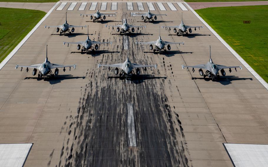 Planes on the runway.