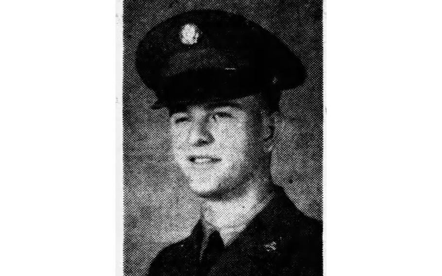 Korean War veteran Pfc. Edward Reiter. 