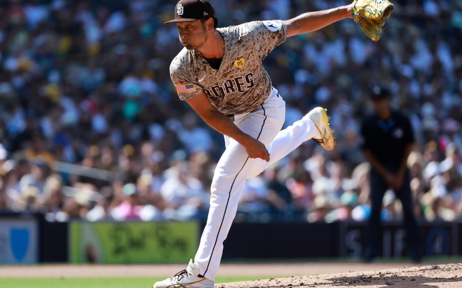 San Diego Padres pitcher Yu Darvish 