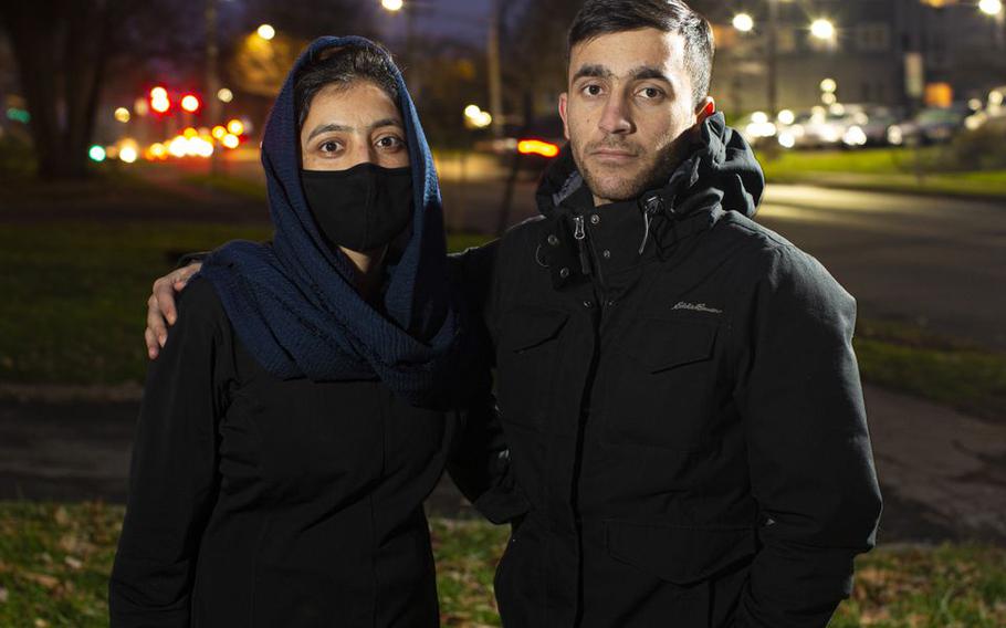 Khudadad Mohammadi, a 29-year-old law student, and Haseena Mohammadi, a 24-year-old school teacher, fled Afghanistan as the Taliban was taking over in August.