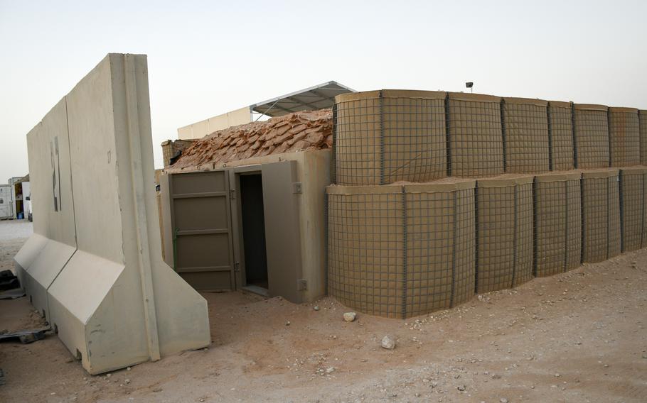 A recently upgraded bunker at Prince Sultan Air Base in Saudi Arabia features blast doors, the product of research attempting to reduce traumatic brain injuries from missile strikes.