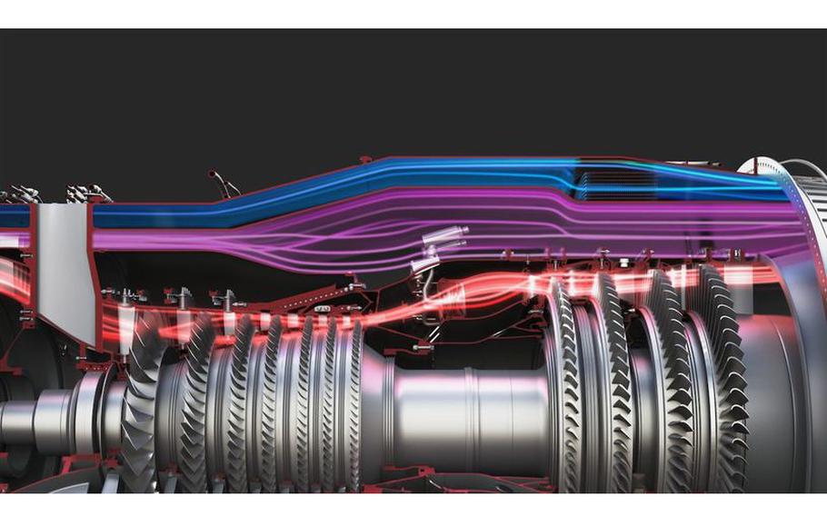 A GE representation of the XA100’s three-stream architecture.