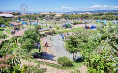 Soleil Hill Park near Yokosuka Naval Base, Japan, offers a considerable number of activities, from playgrounds to go-karts, both for a fee and for free.
