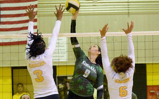 Senior Olivia Schaffeld and Kubasaki are taking aim at their fifth Far East Division I tournament title.