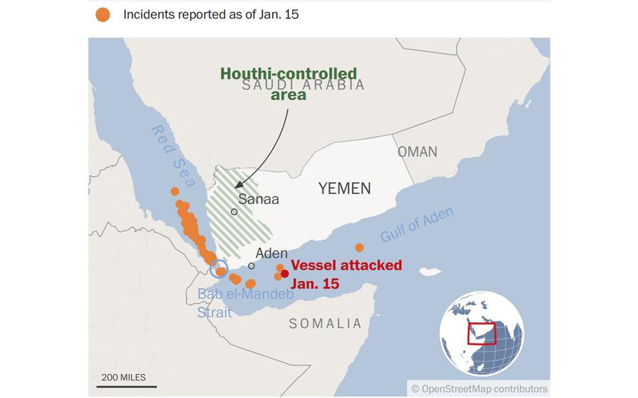 The continuing attacks by the Houthis, a militant group backed by Iran, have increased global shipping costs, caused cargo carriers or their clients to opt for longer alternate routes from Asia to Europe and the United States and raised alarms about the economic costs of a wider conflict.