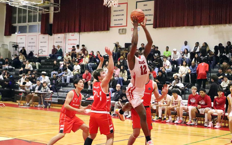 Nicholas Whyte leaps for a rebound.
