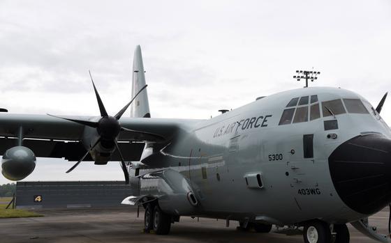 The Hurricane Hunters of the 53rd Weather Reconnaissance Squadron at Keesler Air Force Base, Miss., are changing their WC-130J Super Hercules aircraft to a paint scheme that will last longer and save money.