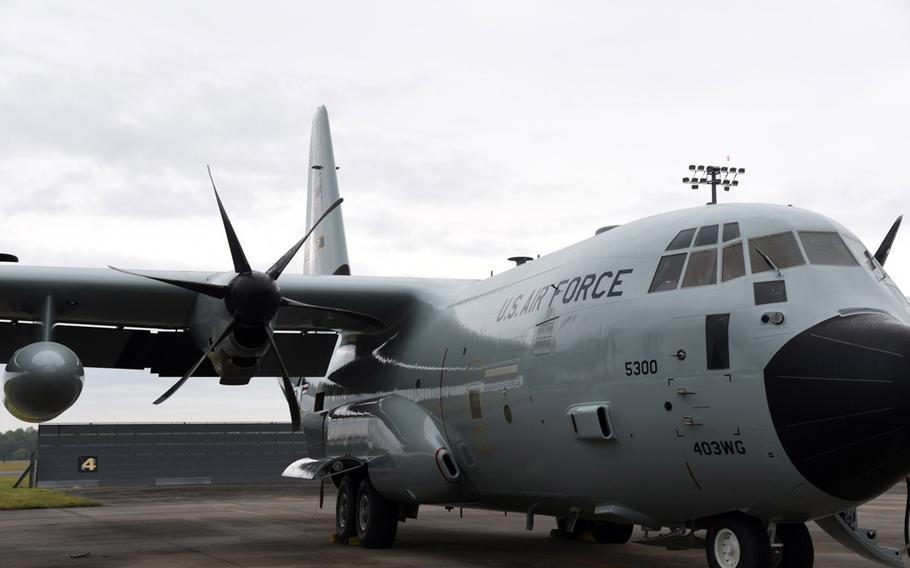 A Hurricane Hunter of the 53rd Weather Reconnaissance Squadron at Keesler Air Force Base, Miss.