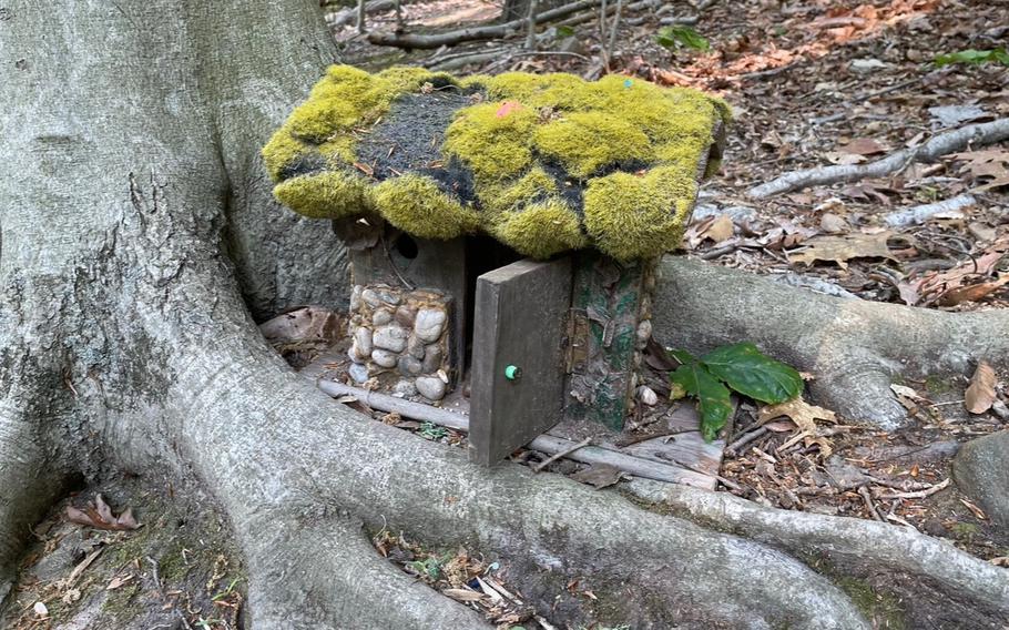 A moss-covered house beckons from the South Mountain Fairy Trail in Millburn, N.J.