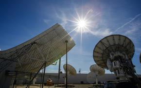 Satellite dishes are shown in Culver City, California, on Jan. 31, 2020. A Cold War-era satellite that was deemed “lost” after eluding detection for decades has finally been found.