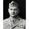 A black and white photograph of Marine Col. Justice Chambers.