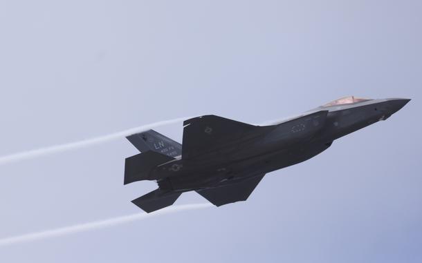 A US Air Force F35A fighter jet. MUST CREDIT: Jason Alden/Bloomberg