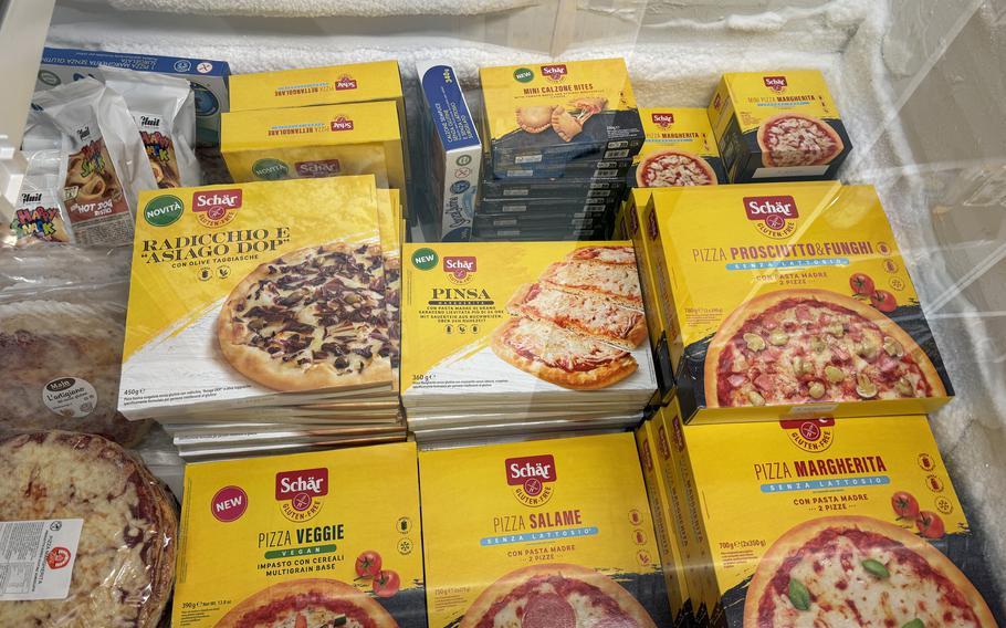 An assortment of GF pizza
