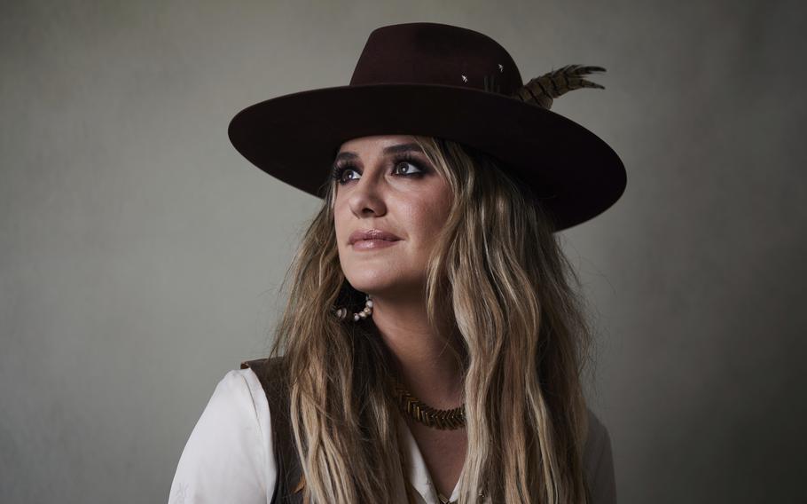 Country singer-songwriter Lainey Wilson poses for a portrait on Nov. 2 in New York to promote her album “Bell Bottom Country.”  