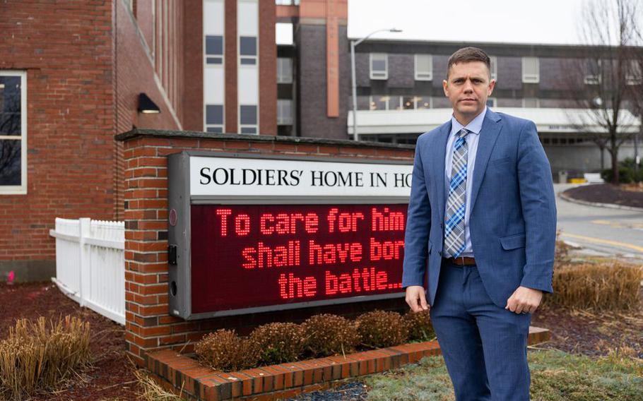 State Sen. John C. Velis, D-Westfield, at the Soldiers’ Home in Holyoke.