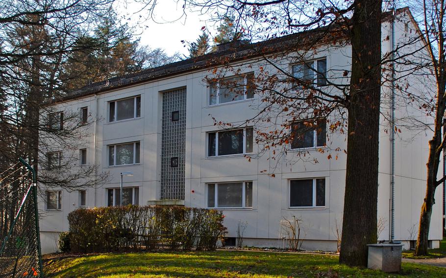 An undated photo of housing on Panzer Kaserne in Stuttgart, Germany. Of 20 Army worldwide installations with housing managed by the government, Stuttgart rated the lowest.