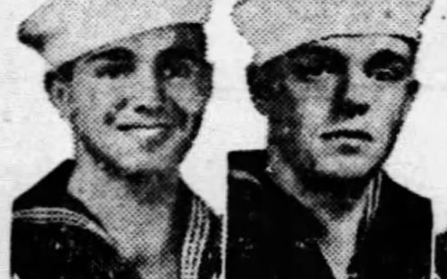 The Defense POW/MIA Accounting Agency announced that Navy Fire Controlman 2nd Class Harold F. Trapp, 24, and Navy Electrician’s Mate 3rd Class William H. Trapp, 23, of La Porte, Ind,, killed during World War II, were accounted for on Nov. 24, 2020.