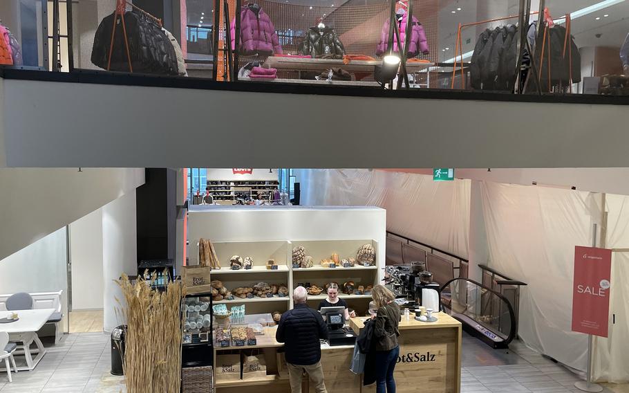 Customers can stop for a coffee or pick up a loaf of bread while shopping in Engelhorn, an upscale department store in Mannheim, Germany, that’s been around since 1890. 