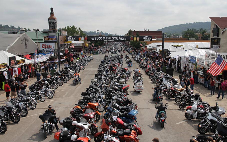 The Sturgis Motorcycle Rally from 2014.