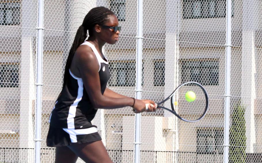 Rose Johnson connects.