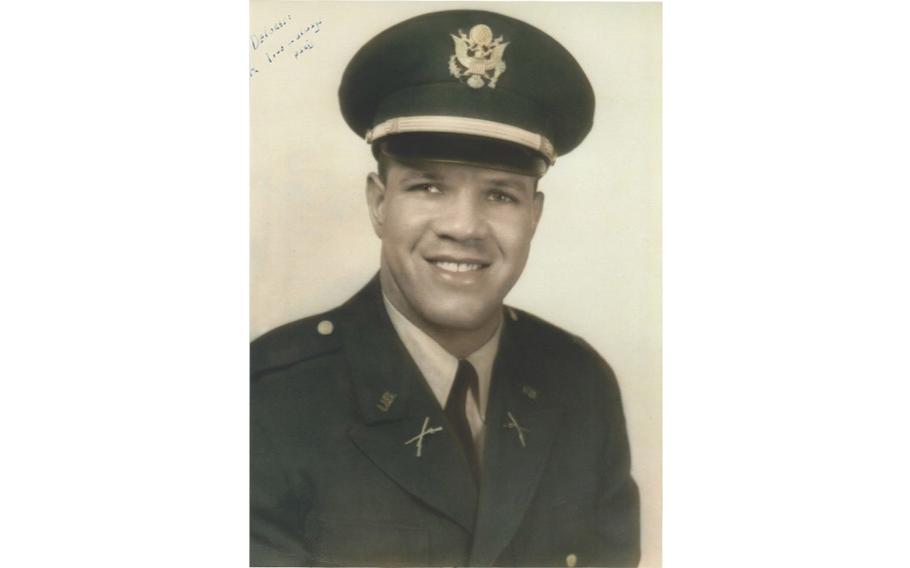 Then-Capt. Paris Davis poses for an official U.S. Army service photo, circa early 1960s. 