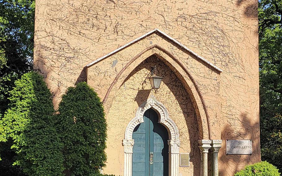 The Castelletto building inside the Garden Park Sigurta, near Verona, was originally used as the armory. The park property's history dates to 1407.