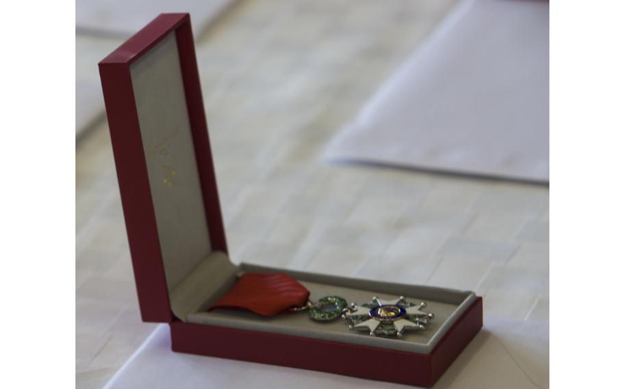 A French Legion of Honor medal from 2016.