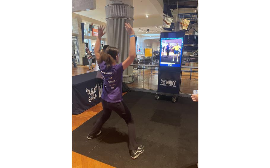 Competitors and attendees at the Michigan Invention Convention on Saturday had the chance to engage in various aspects of Navy life via a range of virtual experiences, including a Digital Boot Camp, where participants can train alongside and compete against a digital Navy officer.