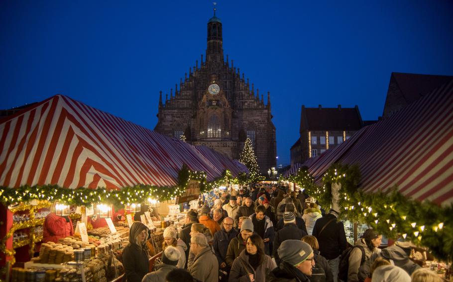 The Christmas market or -- Christkindlesmarkt -- in Nuremberg, Germany, launches for the season on Nov. 25.