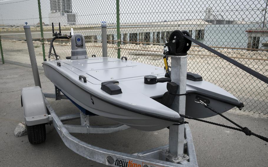 The unmanned surface vessel T-12 Manta can deploy from other autonomous ships and conduct surveillance in placed unsuited to larger ships. The ship participated in an international exercise in early 2022 that included more than 80 unmanned systems.