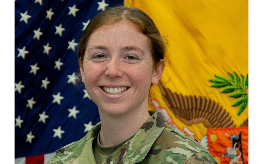First Lt. Hailey Hodsden, a platoon leader with the 2nd Cavalry Regiment, was fatally injured Aug. 1, 2023, when a semitruck collided with her Stryker on a highway near Tirschenreuth, Germany.