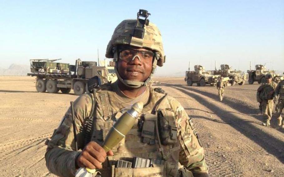 Army Staff Sgt. Samuel Graves II pictured during a combat deployment to Afghanistan in 2013, his third combat tour after enlisting in the Army in 2003. Graves said he was partially inspired to enlist by the 9/11 terrorist attacks. 
