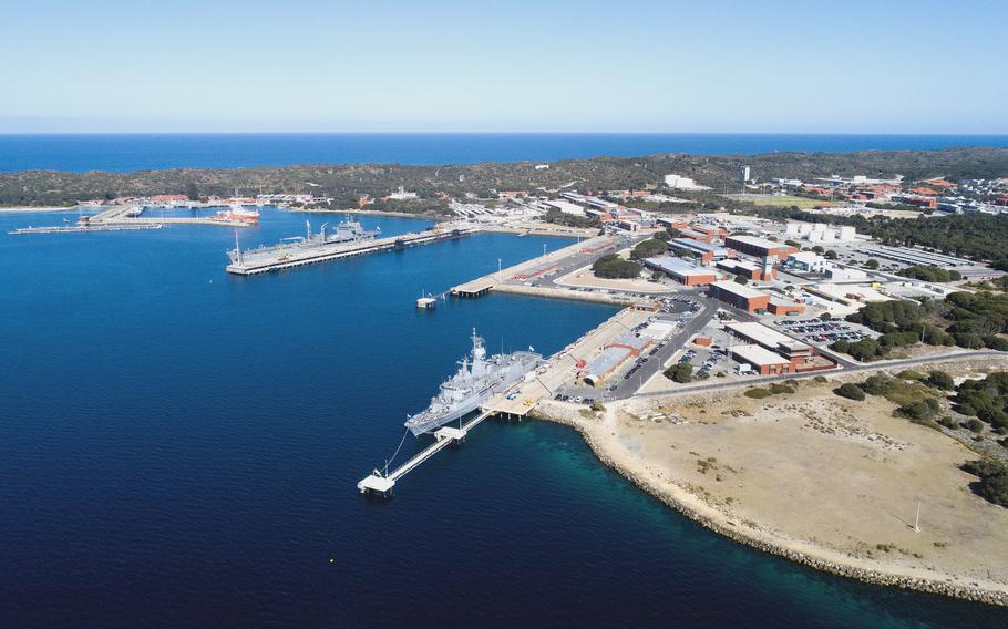 Australia plans a second submarine base to complement HMAS Stirling and Fleet Base West in Western Australia, shown here on Jan. 29, 2020. 